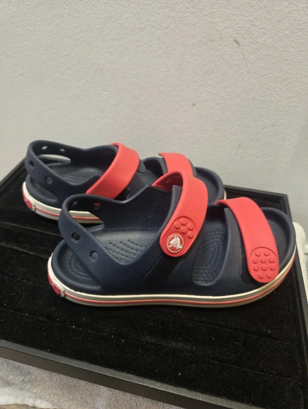 Kids Navy and Red Comfort Sandals